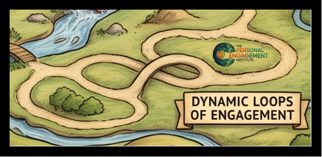This is the "Dynamic Loops of Engagement—Personal Engagement Tip Sheet" by Adam F.C. Fletcher. ©2026 Personal Engagement Institute. All rights reserved. personalengagement.org